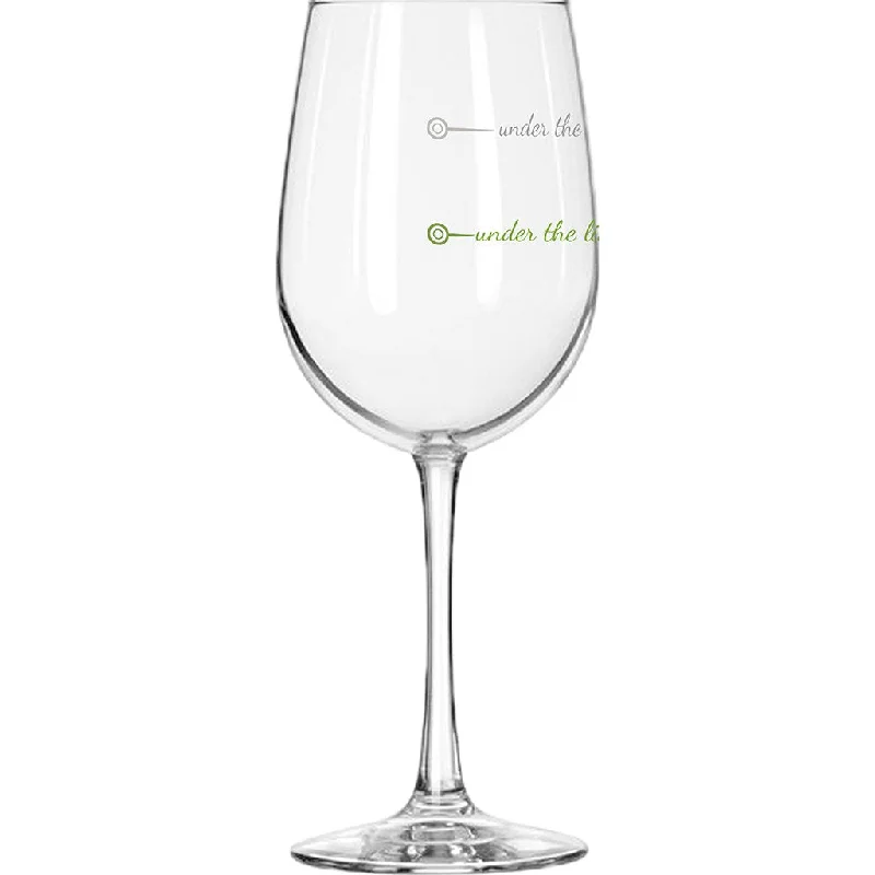 Pourtions : Stemmed Wine Glass - "Under The Table"