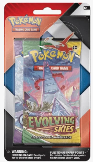 Pokémon TCG Check lane 2-Pack Pin Blister Evolving Skies / Chilling Reign