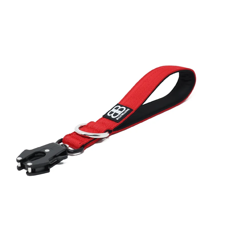 Combat Traffic Leash | Short Handle for Control - Red