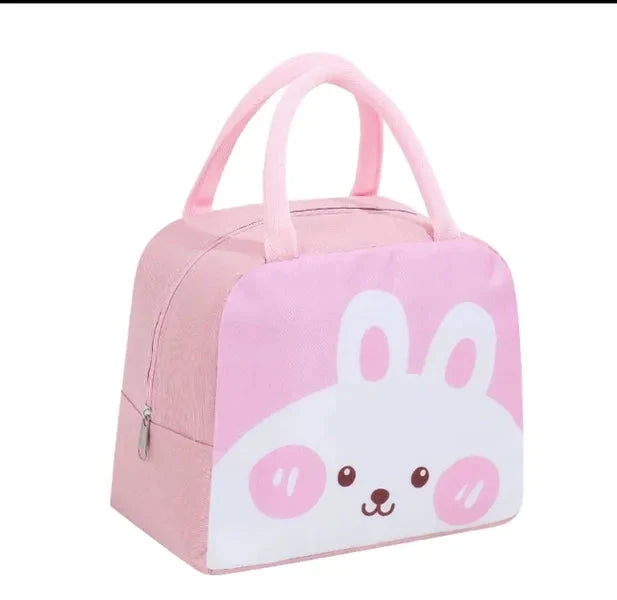 Aluminum foil thick thermal insulation bag for kids (Pink rabbit) 1 pc