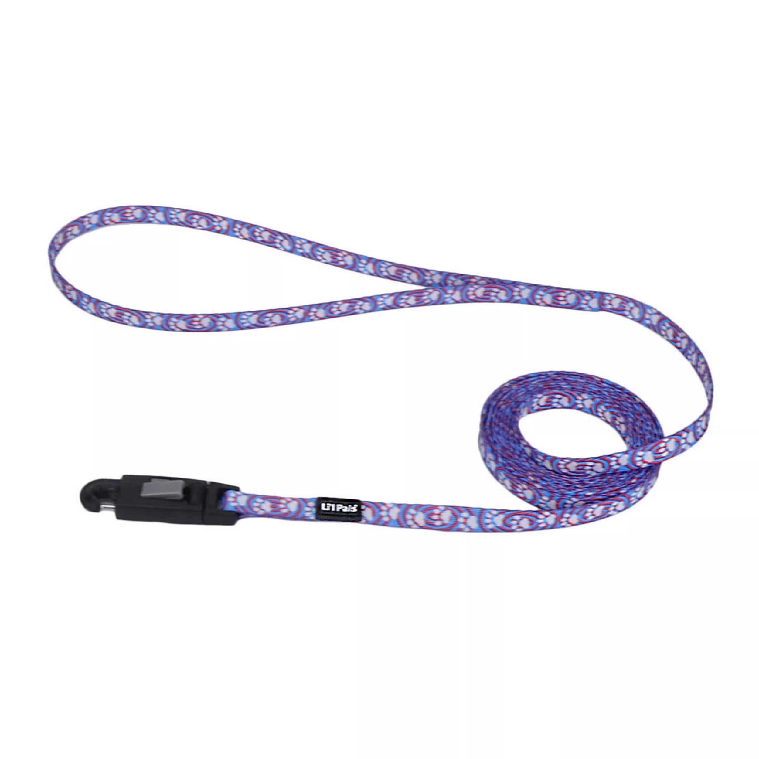 Coastal 5/16 Lil Pals Blue Paw Print Dog Leash