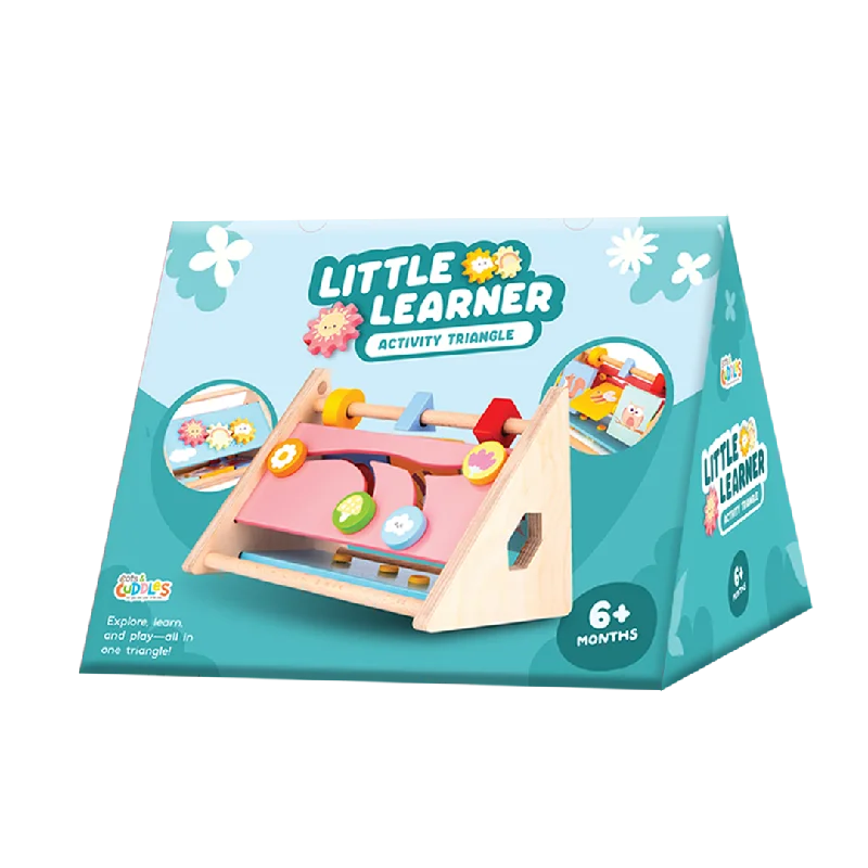 Cots and Cuddles Wooden Little Learner Activity Triangle for Kids Age1+