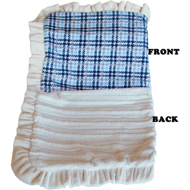 Cuddle Dog Blanket Blue Plaid