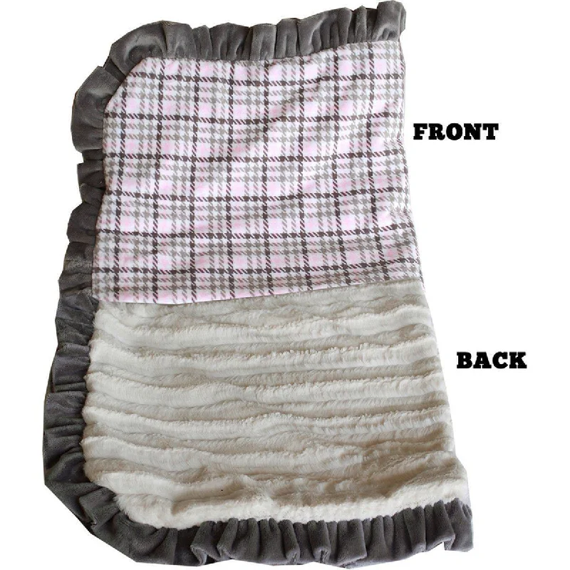 Cuddle Dog Blanket Pink Plaid