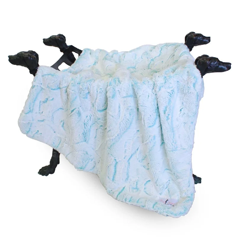 Whisper Dog Blanket Aqua