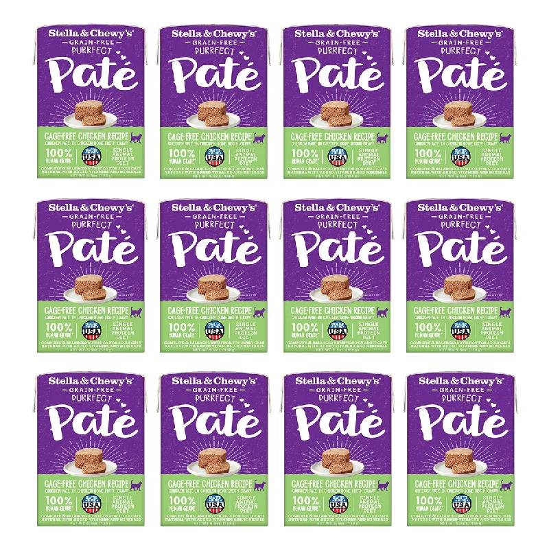 Stella & Chewy's Purrfect Pate Cage-Free Chicken Recipe Cat Food 12-Pack