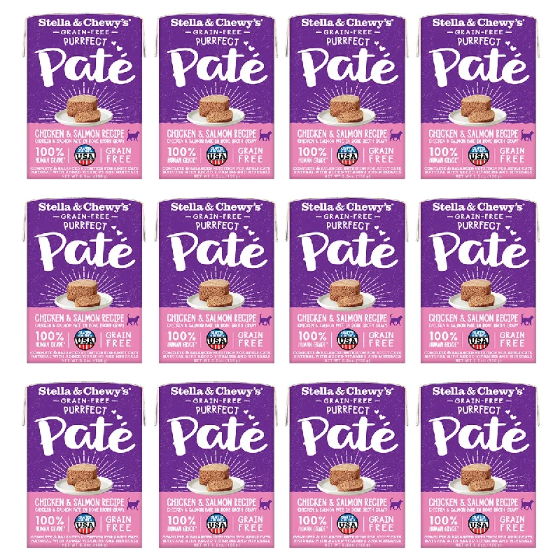 Stella & Chewy's Purrfect Pate Chicken & Salmon Recipe Cat Food 12-Pack