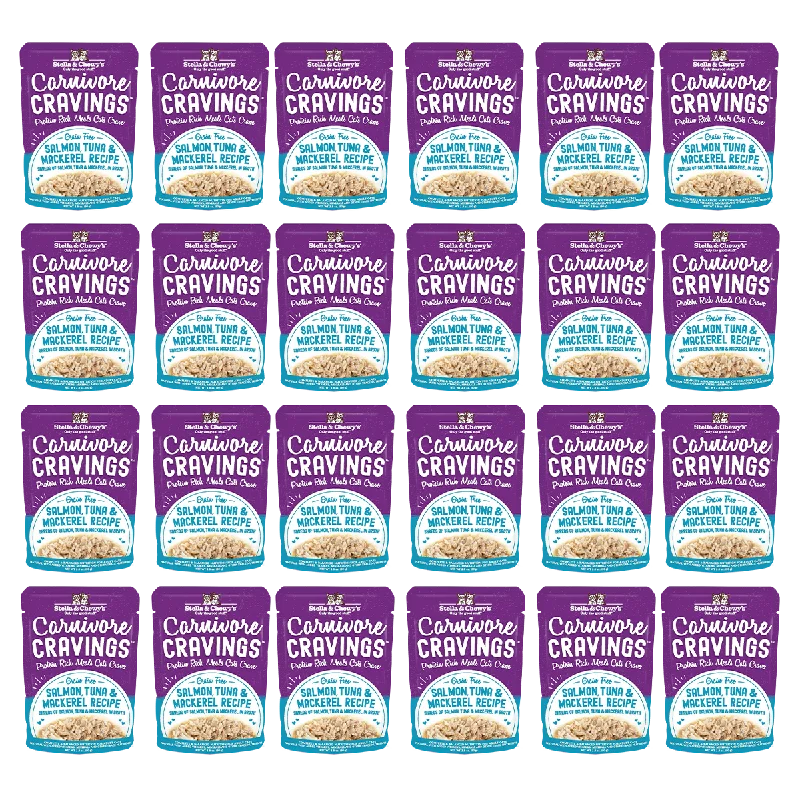 Stella & Chewy's Salmon, Tuna, & Mackerel Wet Cat Food 24-Pack