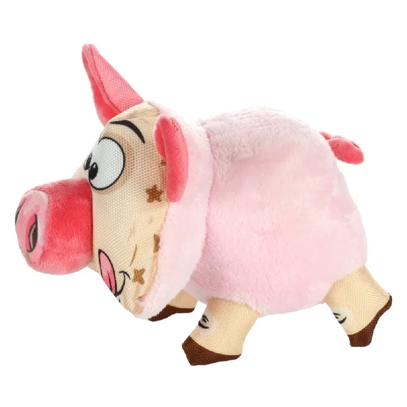 Flamingo Xido Pig with Snout Plush Dog Toy