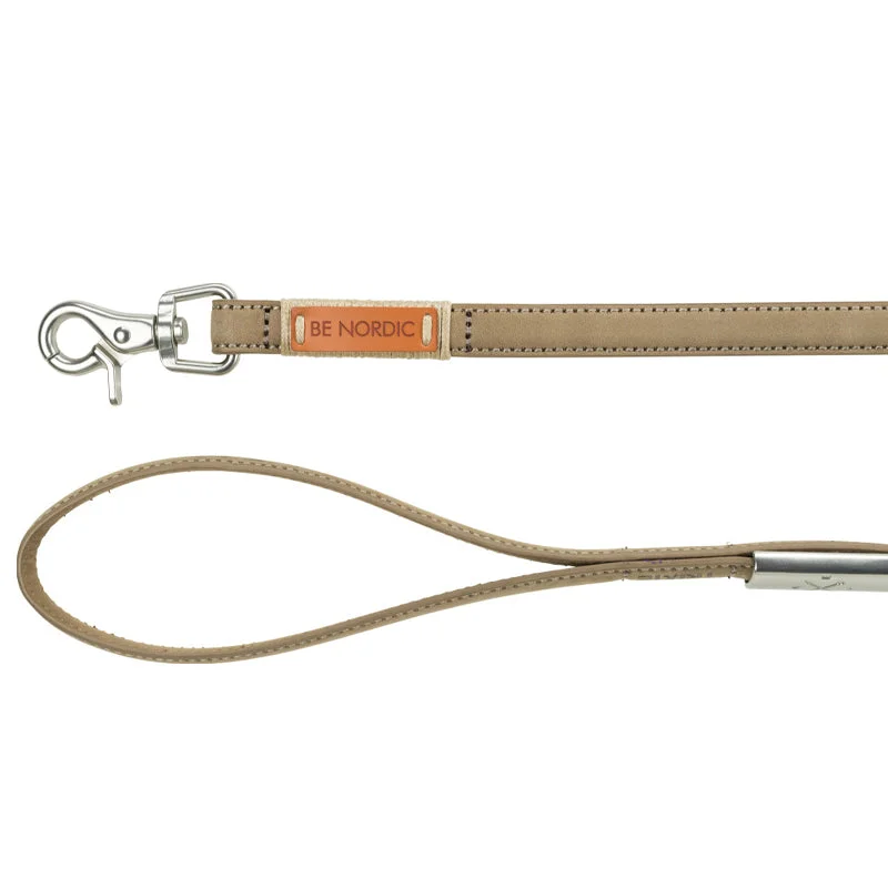 Trixie Be Nordic - Leather Dog Lead - Sand